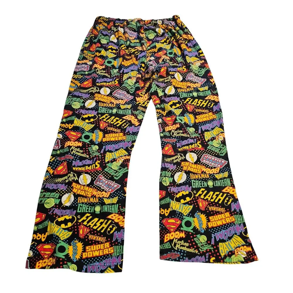 DC Comics Women's Pajama Pants - Superman Batman, Size L